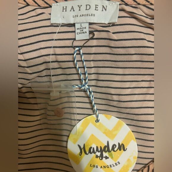 Hayden LA Long Sleeve Wrap Shirt - Picture 3 of 3